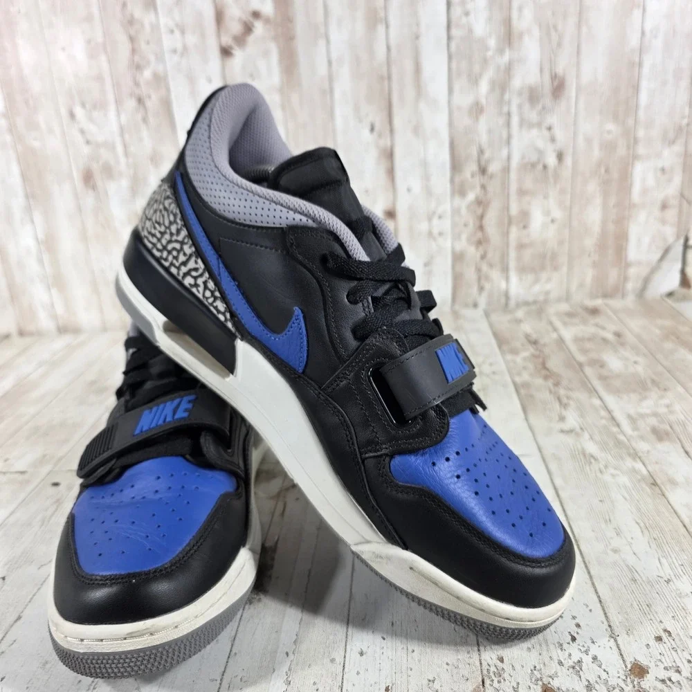 Jordan Legacy 312 Low Hyper Royal Black Blue CD7069-041 Mens 10.5 Sneaker
